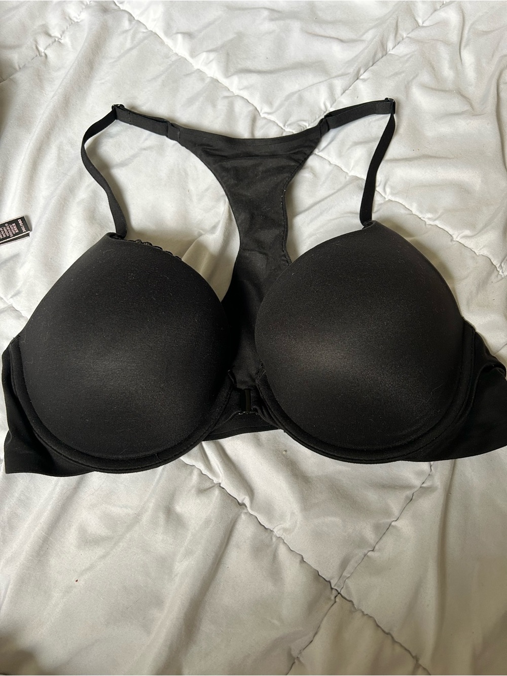 Victoria's Secret Black Racerback Push-Up Bra body by Victoria